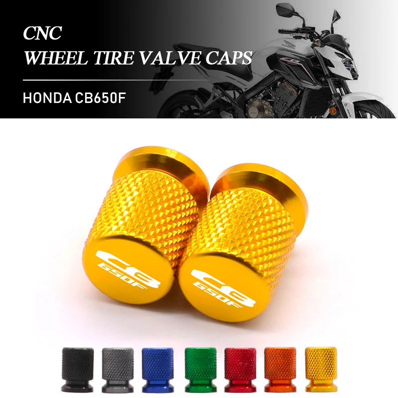 

FOR HONDA CB650F Motorcycle Wheel Tire CNC Aluminum Valve Stem Caps Airtight Covers