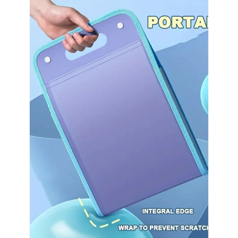 

1PC A5 Large Capacity Portable Organ Bag Folder Student Exam Paper Storage Bag Document Classification Expansion Office Bag