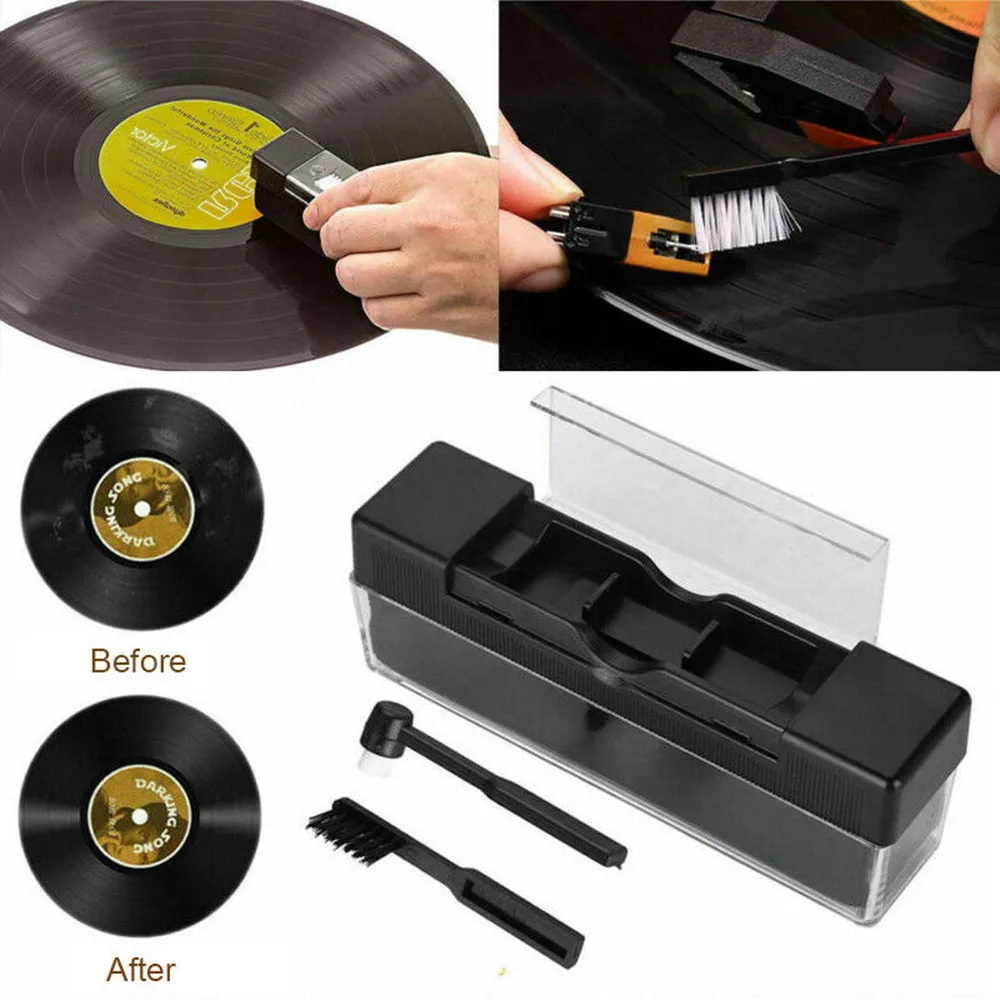 

Vinyl Record Cleaner Anti Static Cleaning Brush Dust Remover Kits for Turntables