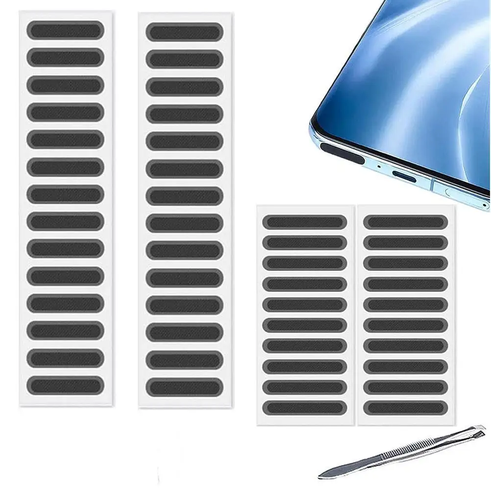Mobile Phone Dustproof Net Stickers Speaker Mesh Anti Dust Adhesive Sticker for (28 Short+20 Long) |