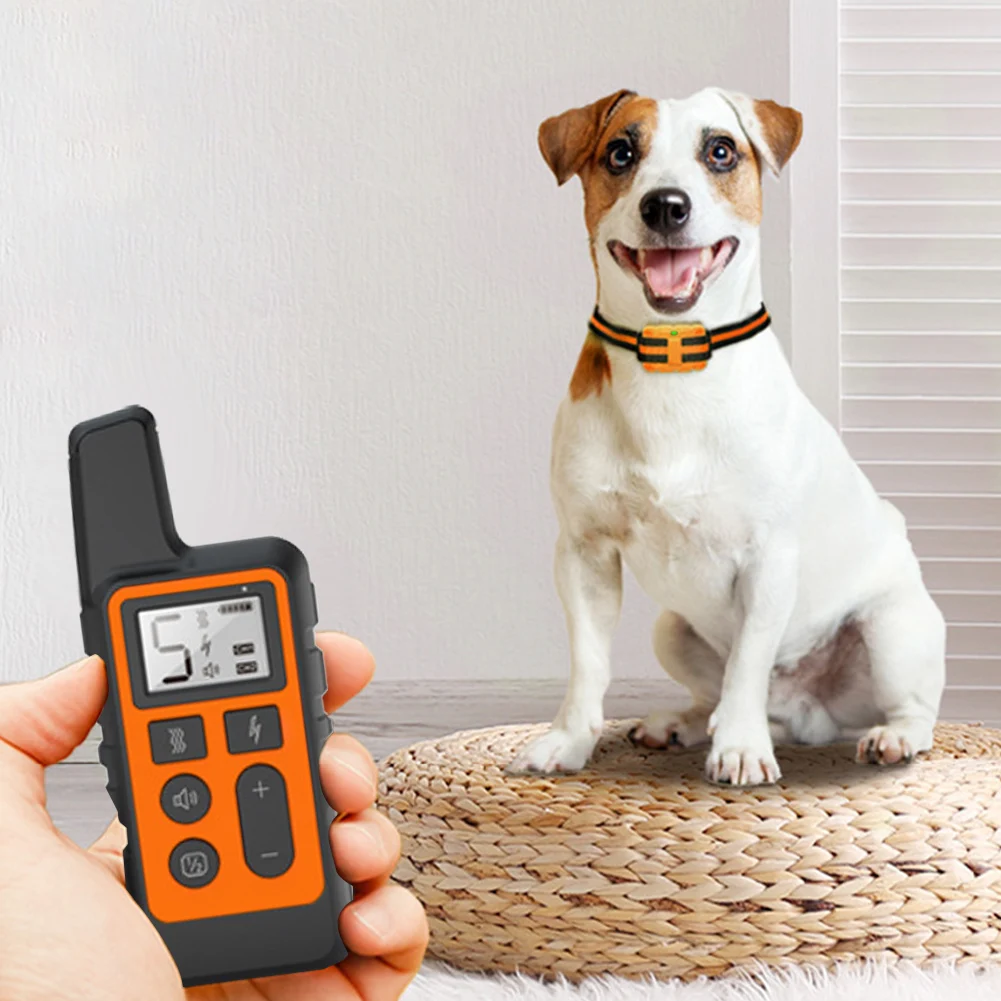 

No Bark Dog Collar Waterproof Anti-Bark Smart Electric Shock Collar Adjustable Shock Vibration Levels Bark Stopper for Puppy Dog