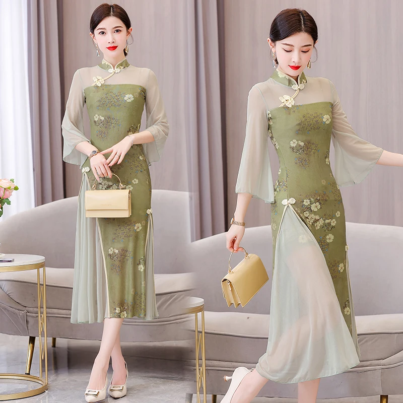 

Женское плиссированное платье средней длины, платье с V-образным вырезом и поясом, 2023