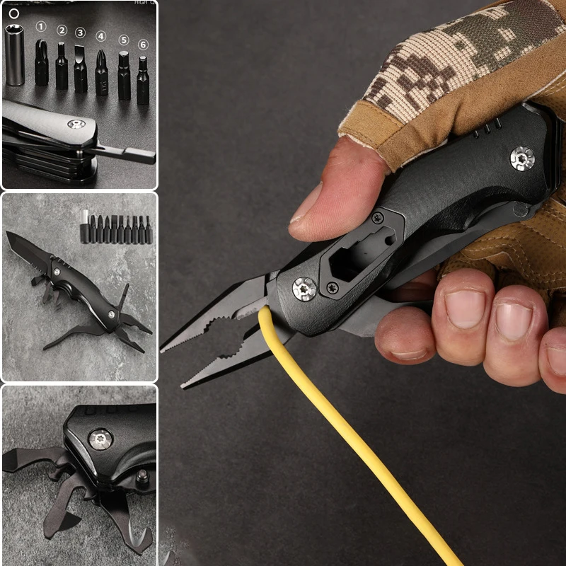 

Набор многофункциональных мини-ножей и плоскогубцев из нержавеющей стали