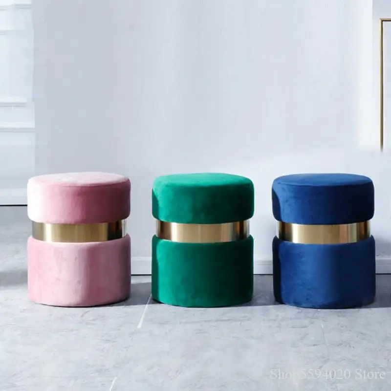 

Скандинавский стул для смены обуви, современный домашний стул для макияжа, искусственная кожа, Сменная обувь, стул, домашняя мебель