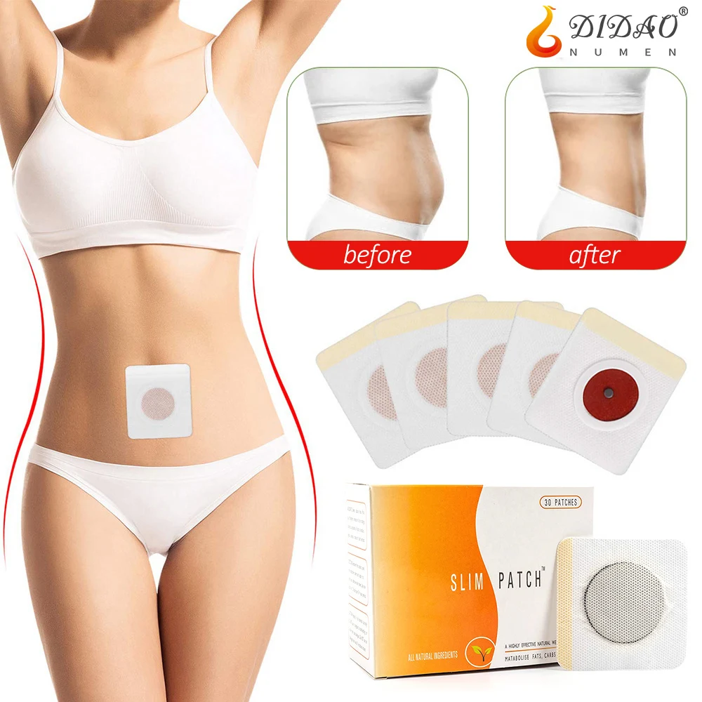 

30Pcs/Box Slimming Patch Extra Strong Fat Burn Lose Weight Stickers Body Belly Waist Cellulite 100% Natural Weight Loss Products