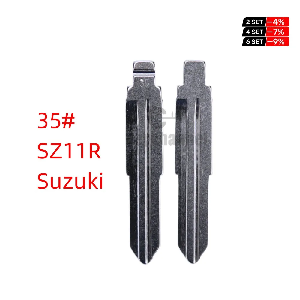 

10 шт. VVDI KD 35 # ключ чистый необработанный Универсальный SZ11R Автомобильный ключ с откидной головкой для KD KEYDIY VVDI Xhorse пульт дистанционного управления для Suzuki Alto