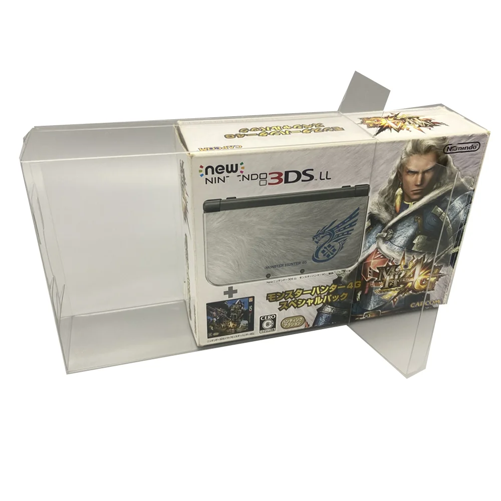 

Transparent Box Protector For Nintendo NEW 3DS LL/3DS XL/Monster Hunter 4G Collect Boxes Storage Game Shell Clear Display Case