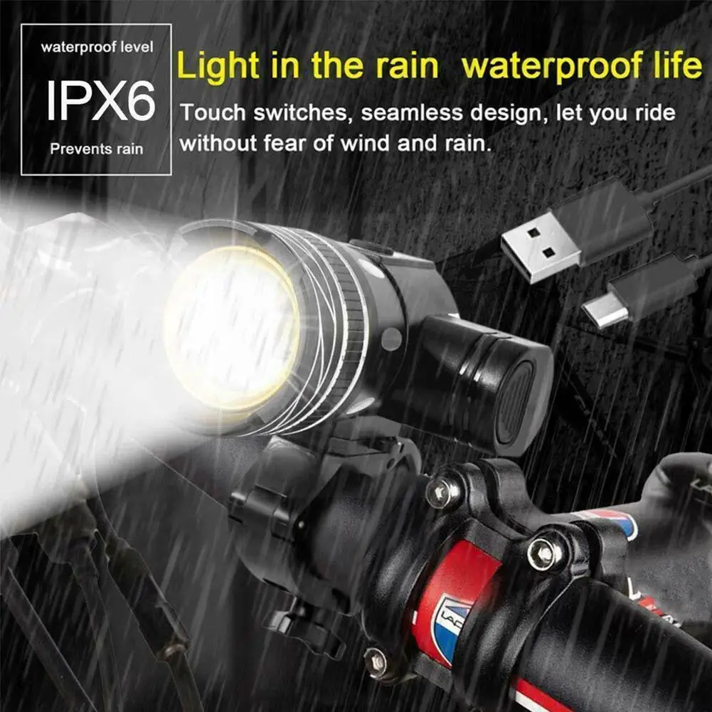 

Scooter Led Lamps Headlight Usb Rechargeable Bike Lights For 1s M365 Skateboard Accessories For Siaomi Scooter Pro 2 V2m4