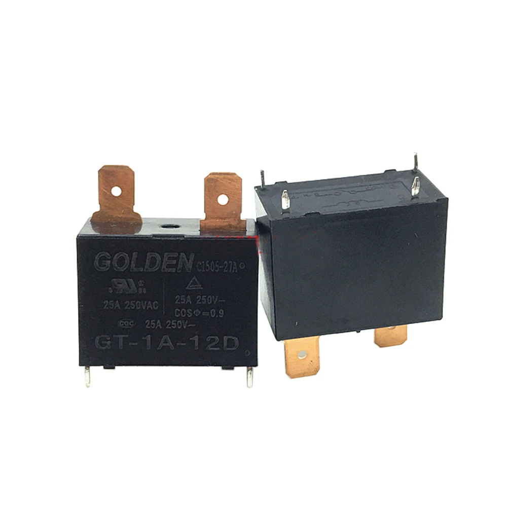 

Free shipping lot (5 pieces/lot) 100%Original New GOLDEN GT-1A-12D 12VDC 4PINS 25A DC12V 12V Power Relay