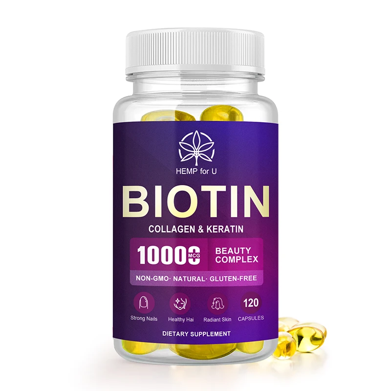 

HFU 120pcs Collagen Biotin Capsules EXTRA STRENGTH HAIR, SKIN and NAILS Hair Care Hair Growth Essential Oil Repair Hair Follicle