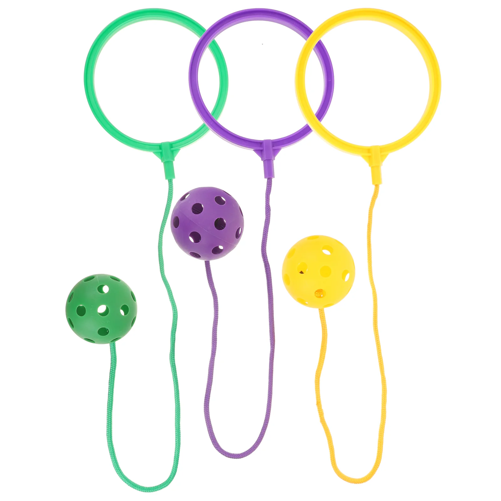 

3 Pcs Adult Toys Skipping Ball Jump Ring Fitness Game Kindergarten Outdoor Plastic Sports Ankle Balls Jumping