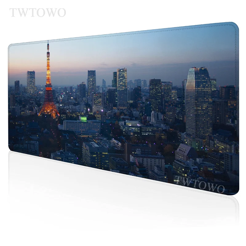 

City Mouse Pad Gamer XL Large Computer New Mousepad XXL Mouse Mat Anti Slip Carpet Soft Laptop Table Mat Desktop Mouse Pad