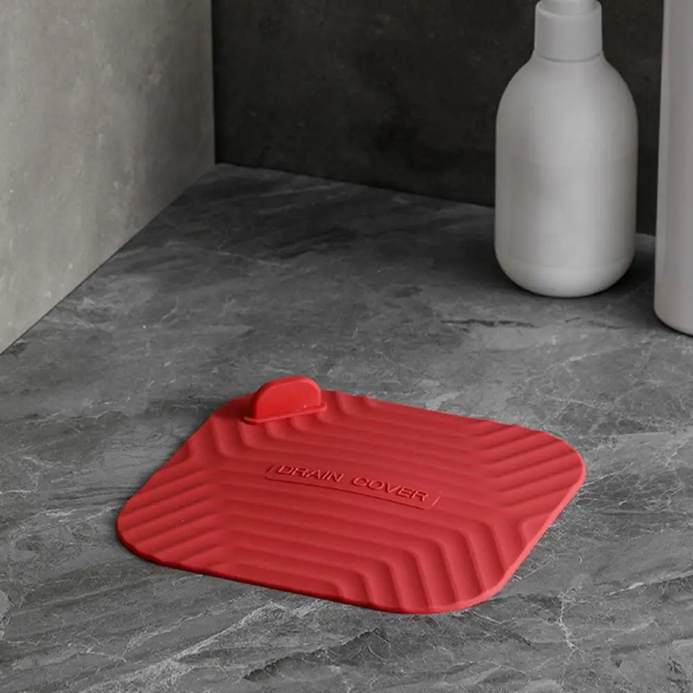 

Floor Drain Cover Practical Easy to Clean Handle Design Prevent Unpleasant Smell Drain Sealing Cover for Bathroom
