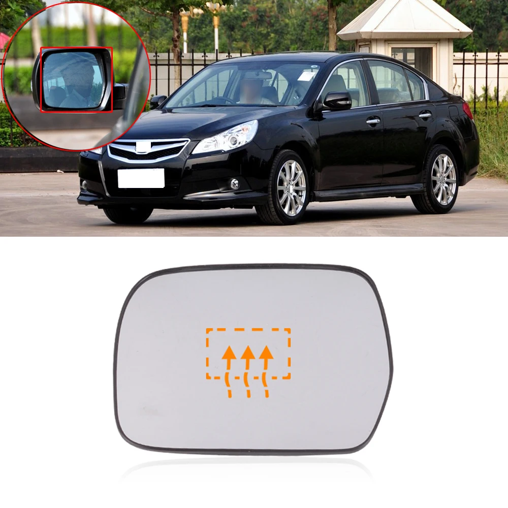 

Внешнее зеркало заднего вида CAPQX для Subaru legacy Outback 2010 2011, стекло для бокового зеркала заднего вида с подогревом