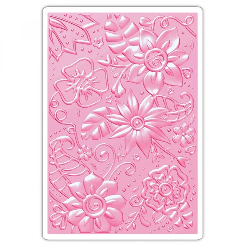 Тисненая папка с текстурой 3-d-Богемские растения