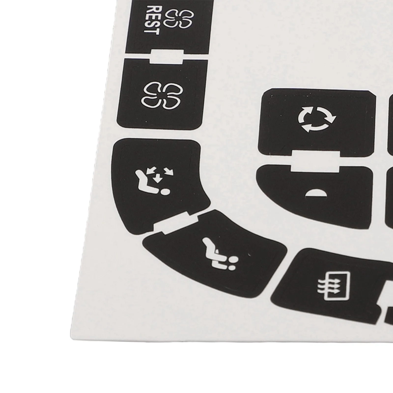 Интерьер вашего автомобиля ремонт кнопки наклейка белые надписи и персонажи