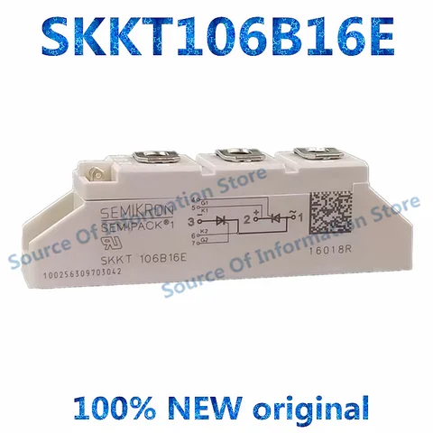 1 шт., модуль SKKT106B16E, 1600 А, В, IGBT, КВ, SKKT 106B16, диодные модули тиристоров SKKT106B16E - изображение