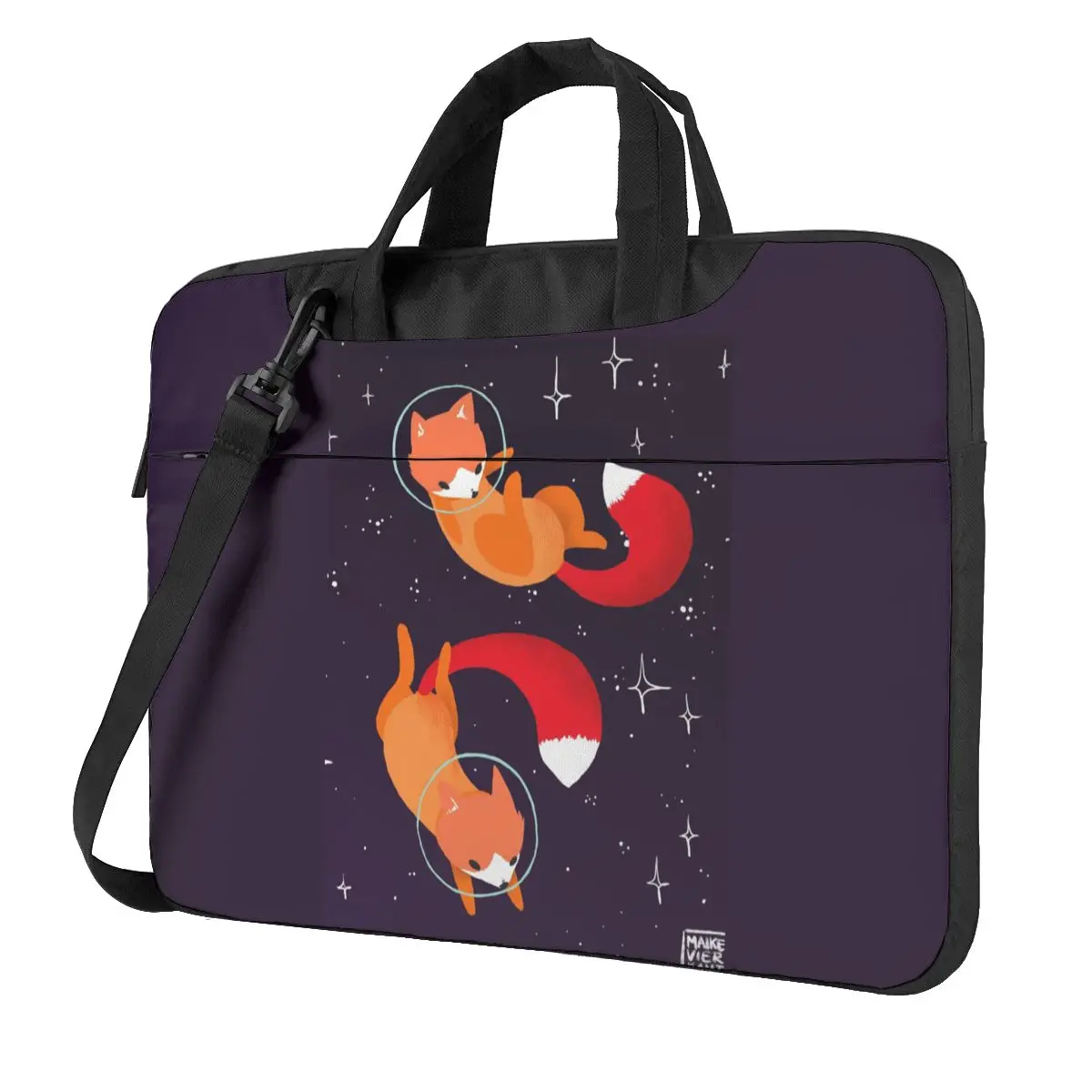 

Space Fox Laptop Bag Animal For Macbook Air Pro HP Huawei Microsoft 13 14 15 15.6 Case Kawaii Shockproof Pouch