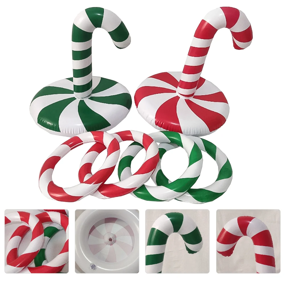 

Christmas Inflatablegame Party Toys Ring Outdoor Gamessanta Favors Supplies Candy Kids
