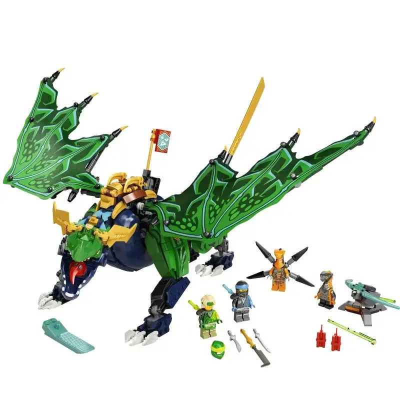 

New 767pcs Ninja 71766 lloyd's Legend Dragon Great Toys Birthday Christmas Gift Kids Children Compatible With Model