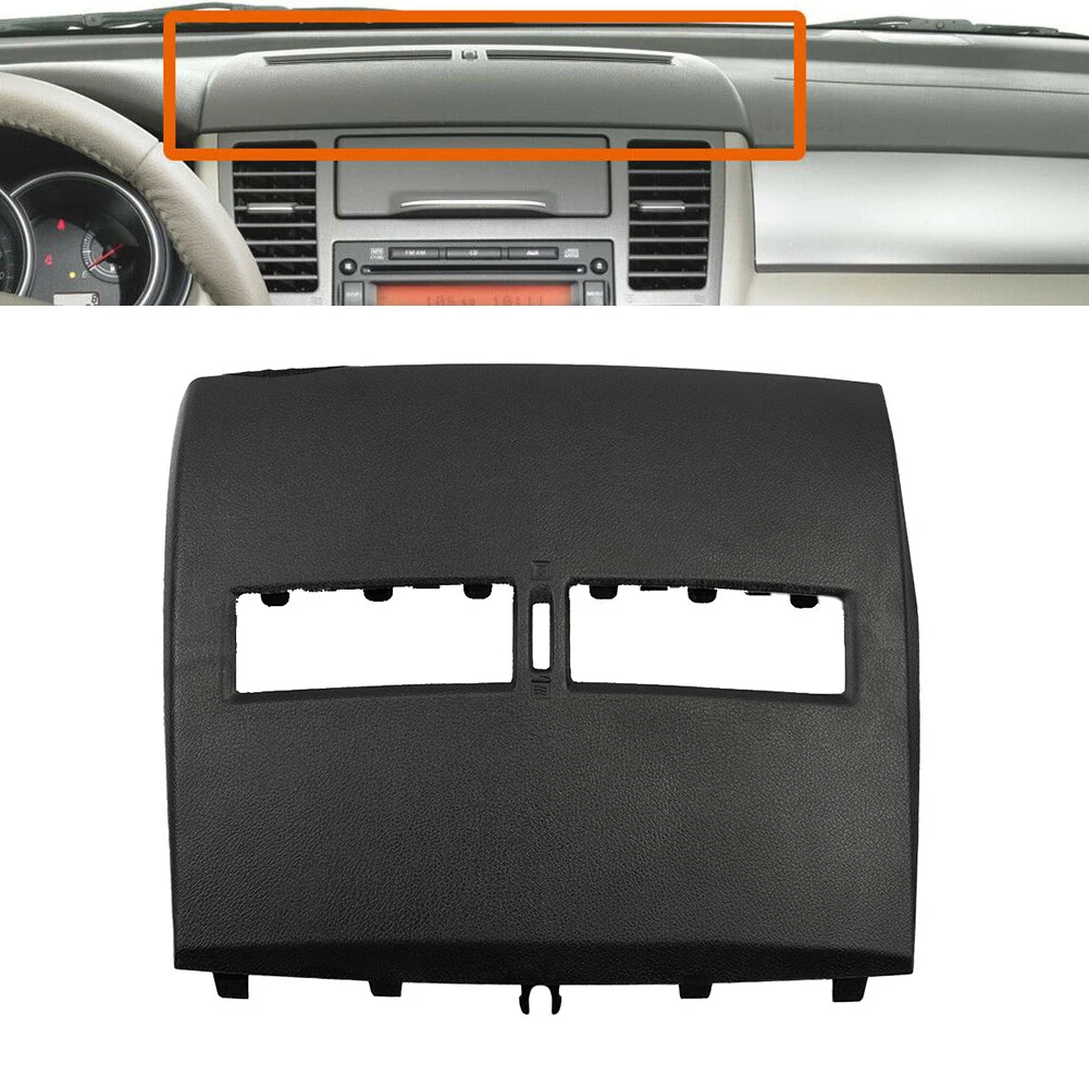 

Auto Front Upper Top Center Dash Air Vent Trim Bezel For Nissan Versa 2007-2012 Brand New Black Plastic Car Interior Accessories