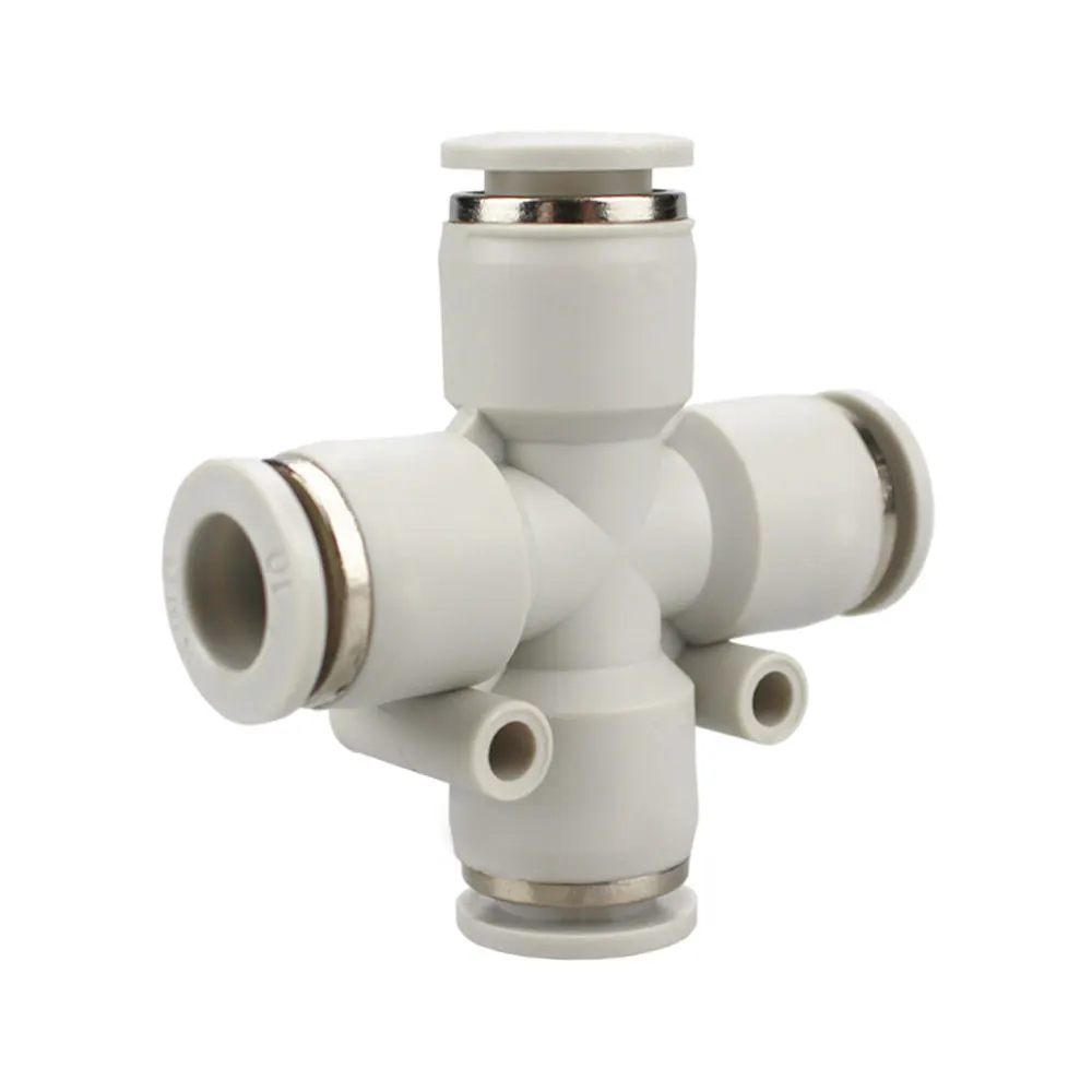 

4, 6, 8, 10, 12 мм трубчатый штекер, 4-ходовой сплиттер, пластиковый Пневматический фитинг для труб, Вставной соединитель