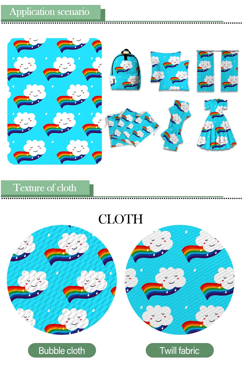 

50*145cm Shining Rainbow Bullet Textured Liverpool Polyester Fabric Patchwork Tissue Kids Home Textile for Sewing Doll Fabric