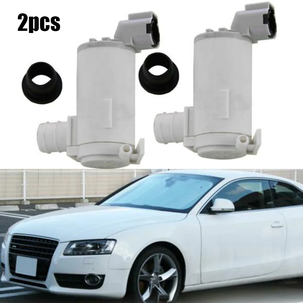 

Brand New Washer Pump Windscreen Parts Replacement Truck 1 Pair White 12V
