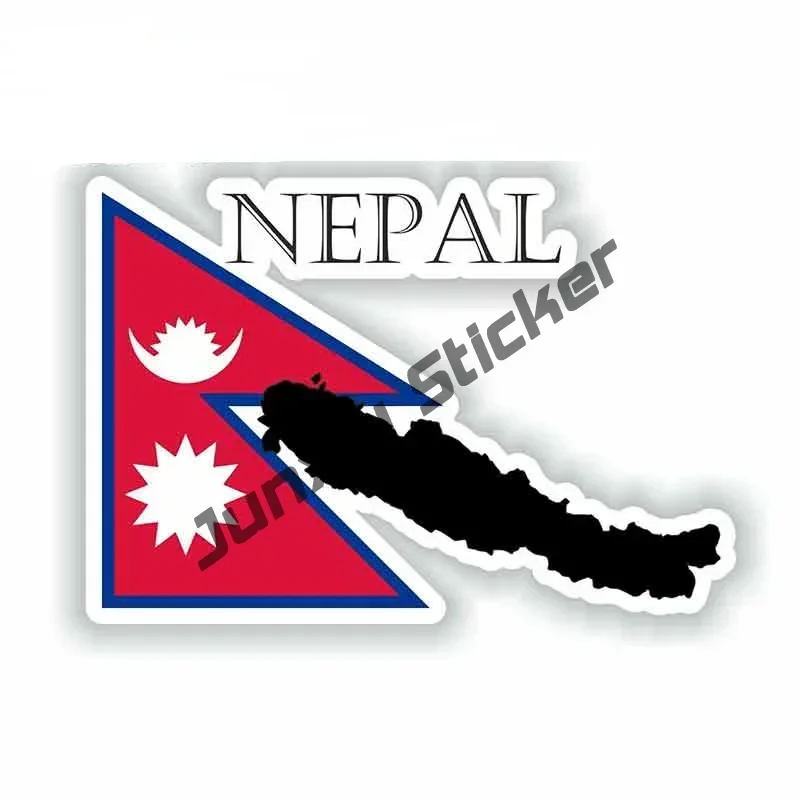 Наклейка с флагом Непала карта наклейка домашняя гордость дорожная Непал NEP