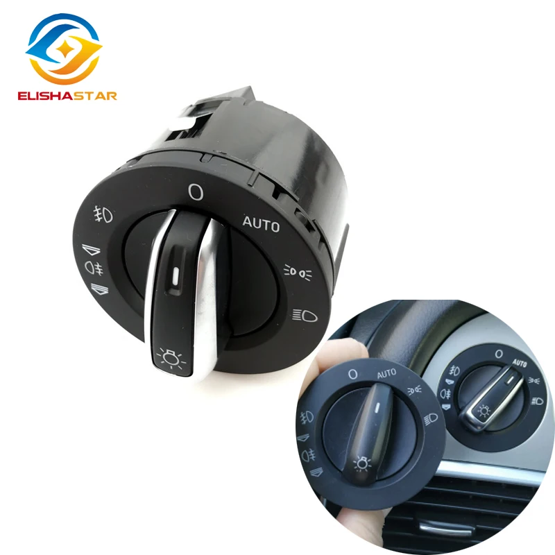 

Chrome Headlight Switch Control Fog Light Switch For Audi A6 S6 C6 RS6 Allroad For Q7 4F1941531E 4F1941531D 1822023 4FD941531A