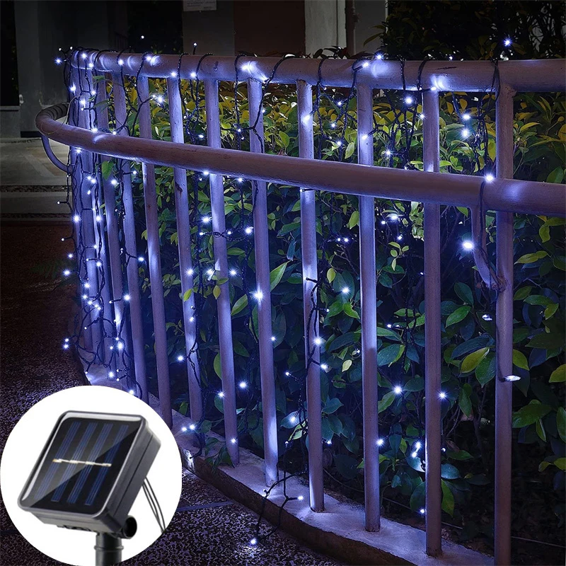 

Outdoors Solar String Light 100LED 8 Modes Solar Lamp Waterproof for Gardens Wedding Party Valentines Christmas Tree Homes Patio