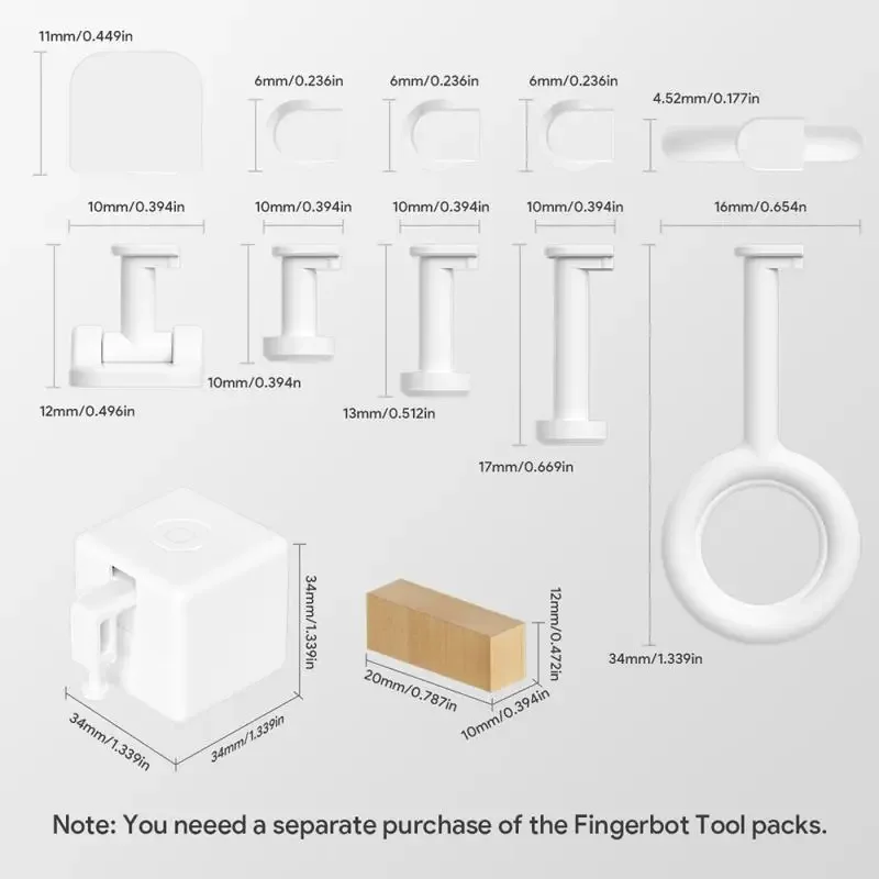 Aubess Tuya Zigbee Smart Fingerbot Plus Life Кнопка переключения Толкатель Поддержка Alexa Google Home