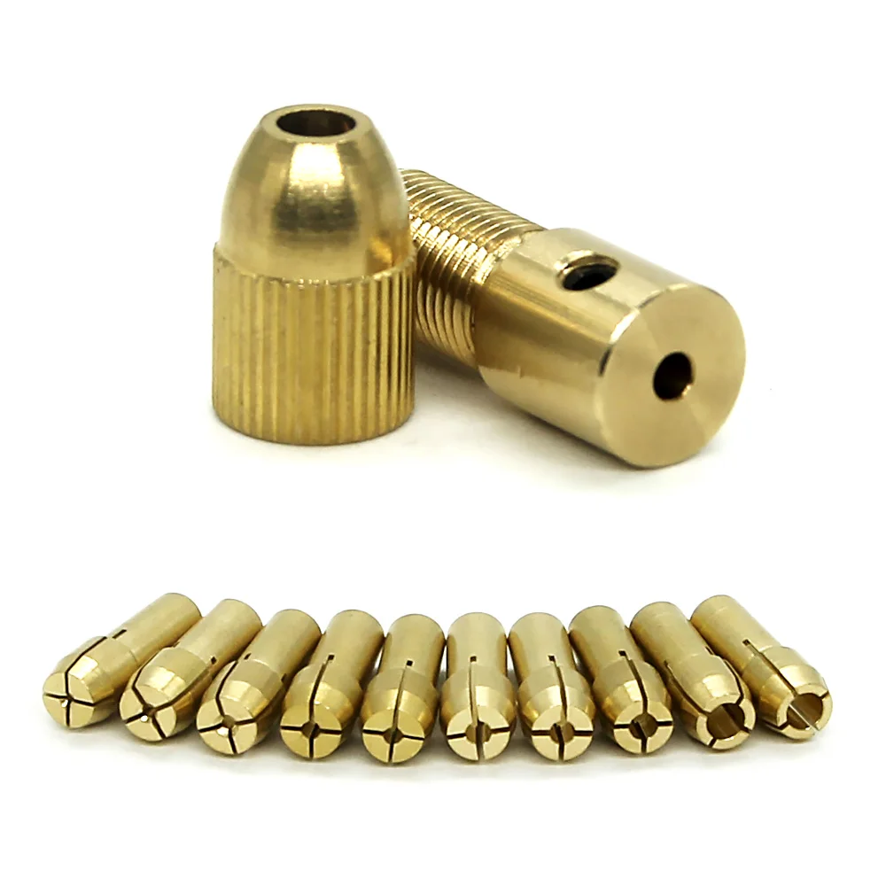 

Chuck 2.2 Mini 3.2mm Including 2.0 Drill 0.5 1.8 Tool 3.0 Rotary For Collet 7/10pcs12pcs 0.8 2.4 Qstyxpress 1.6 1.0 Brass