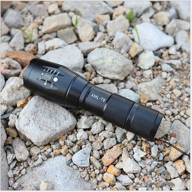 

Led Flashlight Ultra Bright Torch L2/V6 Camping Light 5 Switch Mode Waterproof Zoomable Bicycle Light Use 18650 Battery Outdoor