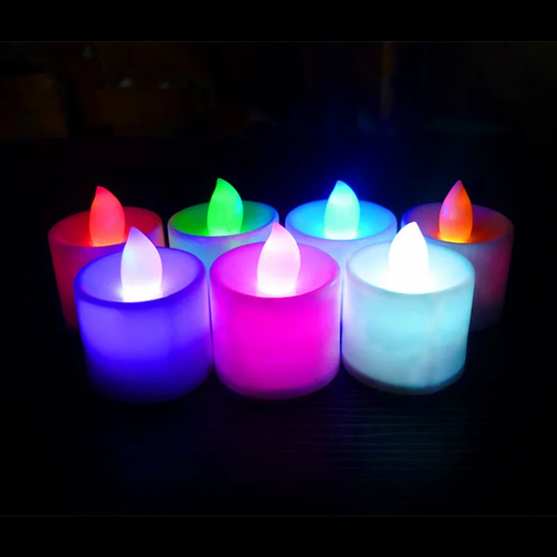 

Safe Candle Light Flameless Smokeles Candle Light Battery Candle Light Romantic Wedding Night Light New Year Decor