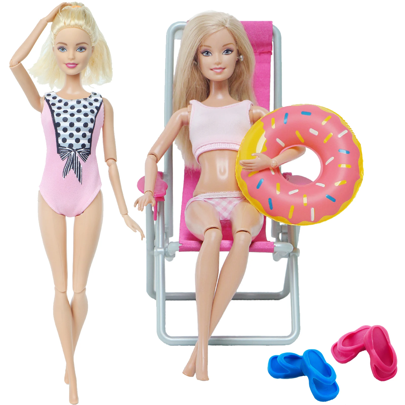 Летняя женская кукла Барби одежда для вечеринки купальник милый спасательный