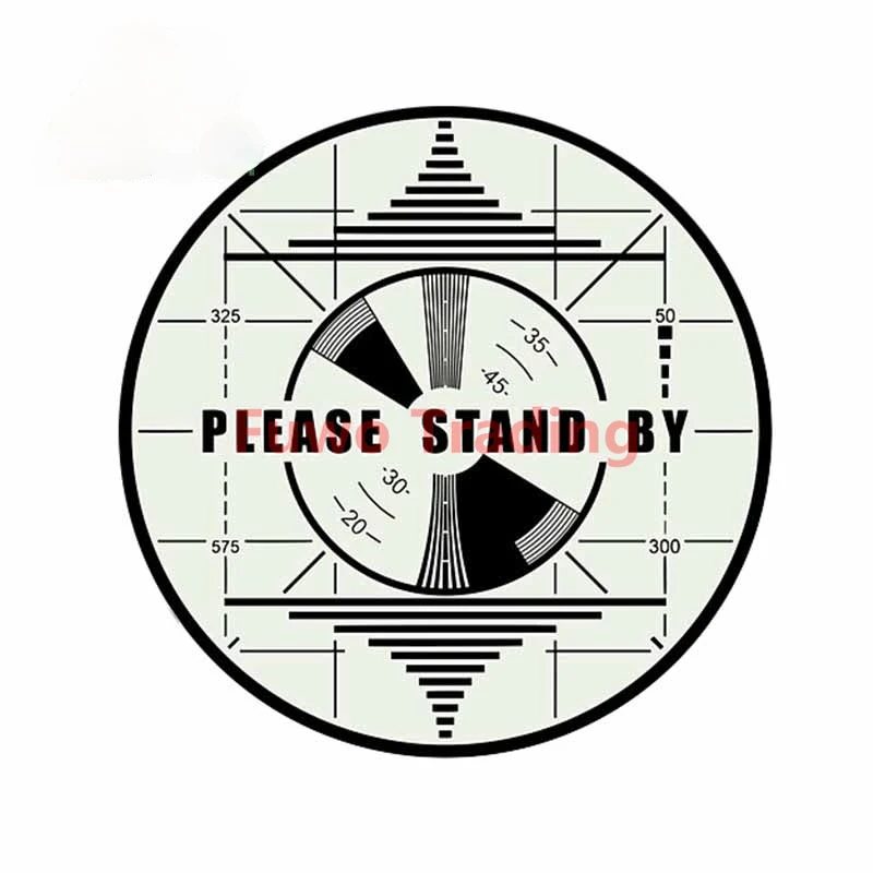 

Fuwo Trading Creativity Fashion Car Stickers for FALLOUT Please Stand By Motorcycle Car Accessories Waterproof Anti-UV Decal