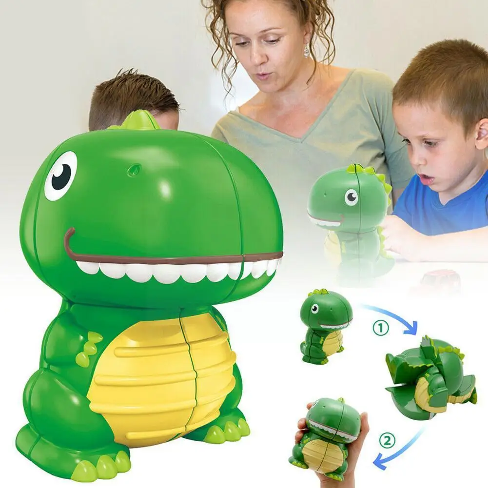 

Dinosaur Speed Cube Fidget Toys Montessori Model Toy Educational Puzzle Toys Puzzles For Children Adults Cubes Toy A0x1