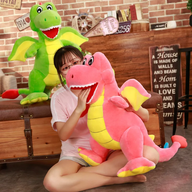 

55-115cm Giant Size Dinosaur Plush Toys Cartoon Stuffed Tyrannosaurus Dolls for Kids Children Boys Baby Birthday Gift