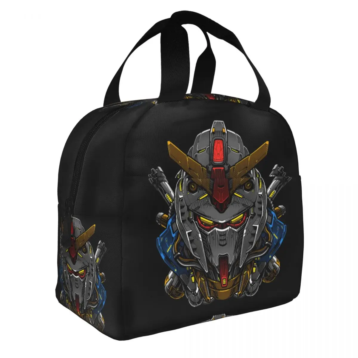 Rx 78 Mecha Lunch Bento Bags Portable Aluminum Foil thickened Thermal Cloth Lunch Bag for Women Men Boy