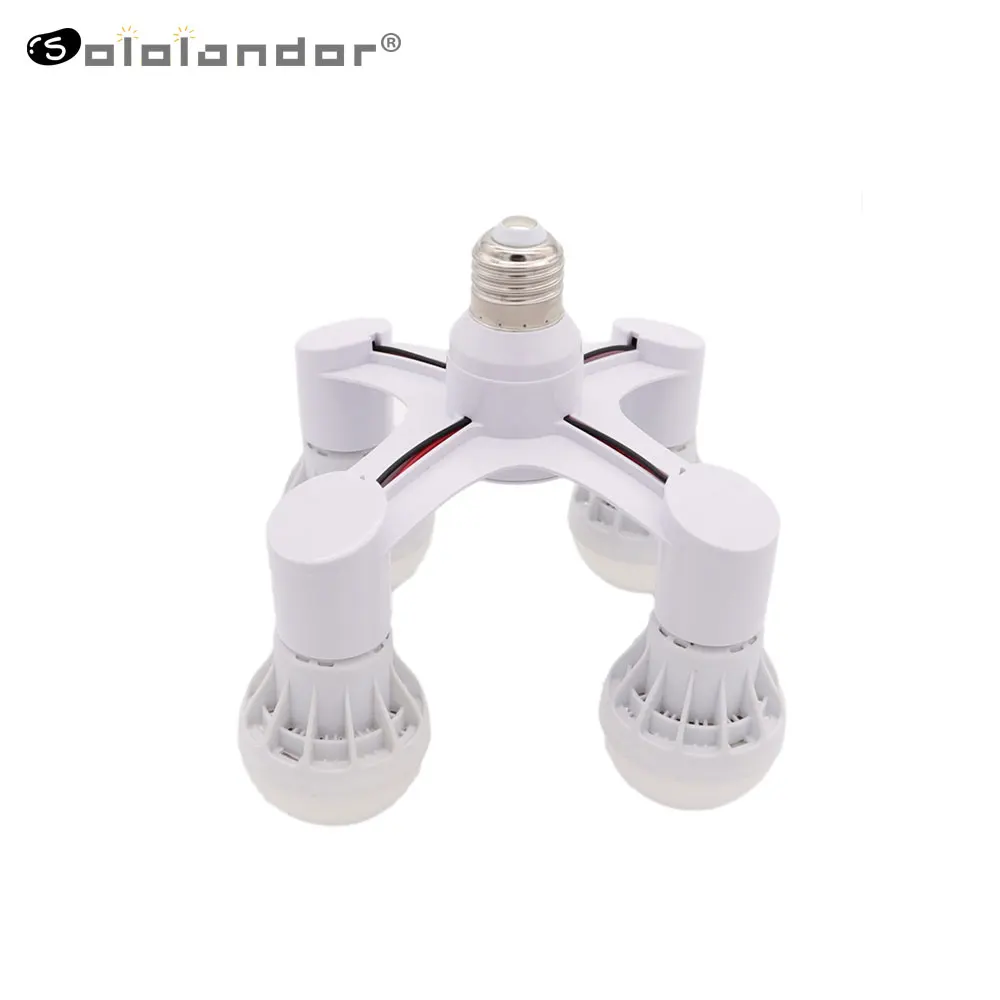 

2/3/4/5/6/7 In1 E27 to E27 extended LED Lamp Bulbs Socket Splitter Adapter Holder For Photo Studio Bedroom living room kitchen