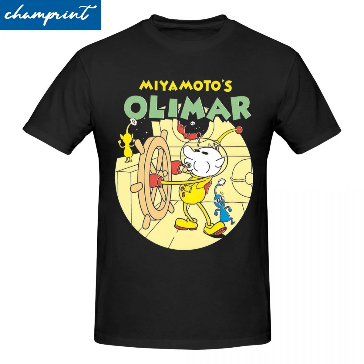 Мужские и женские футболки Olimar Miyamoto Pikmin одежда из 100% хлопка сумасшедшая футболка