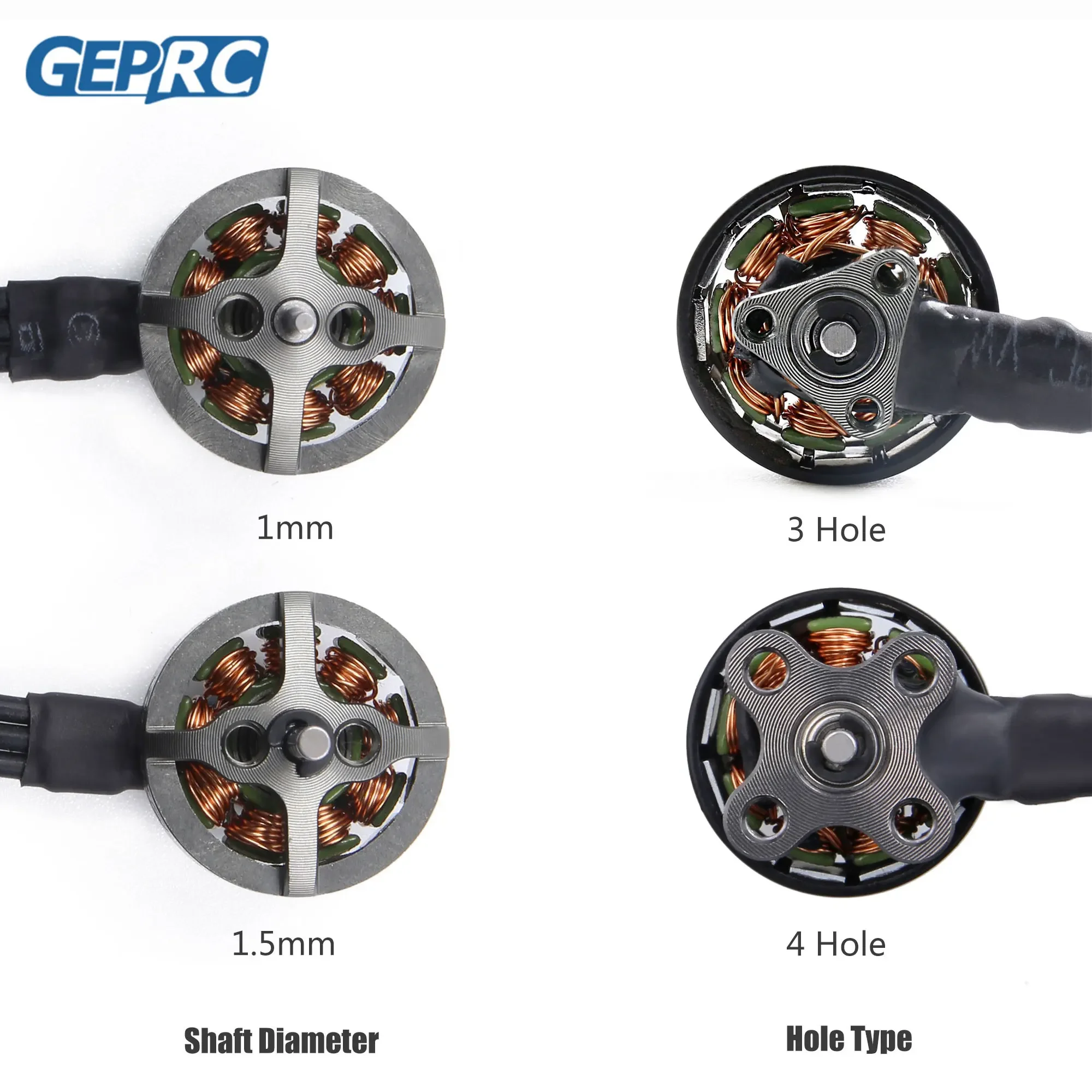 GEPRC GR1102 1102 10000KV 2S Бесщеточный двигатель с 4 отверстиями вал 1 5 мм