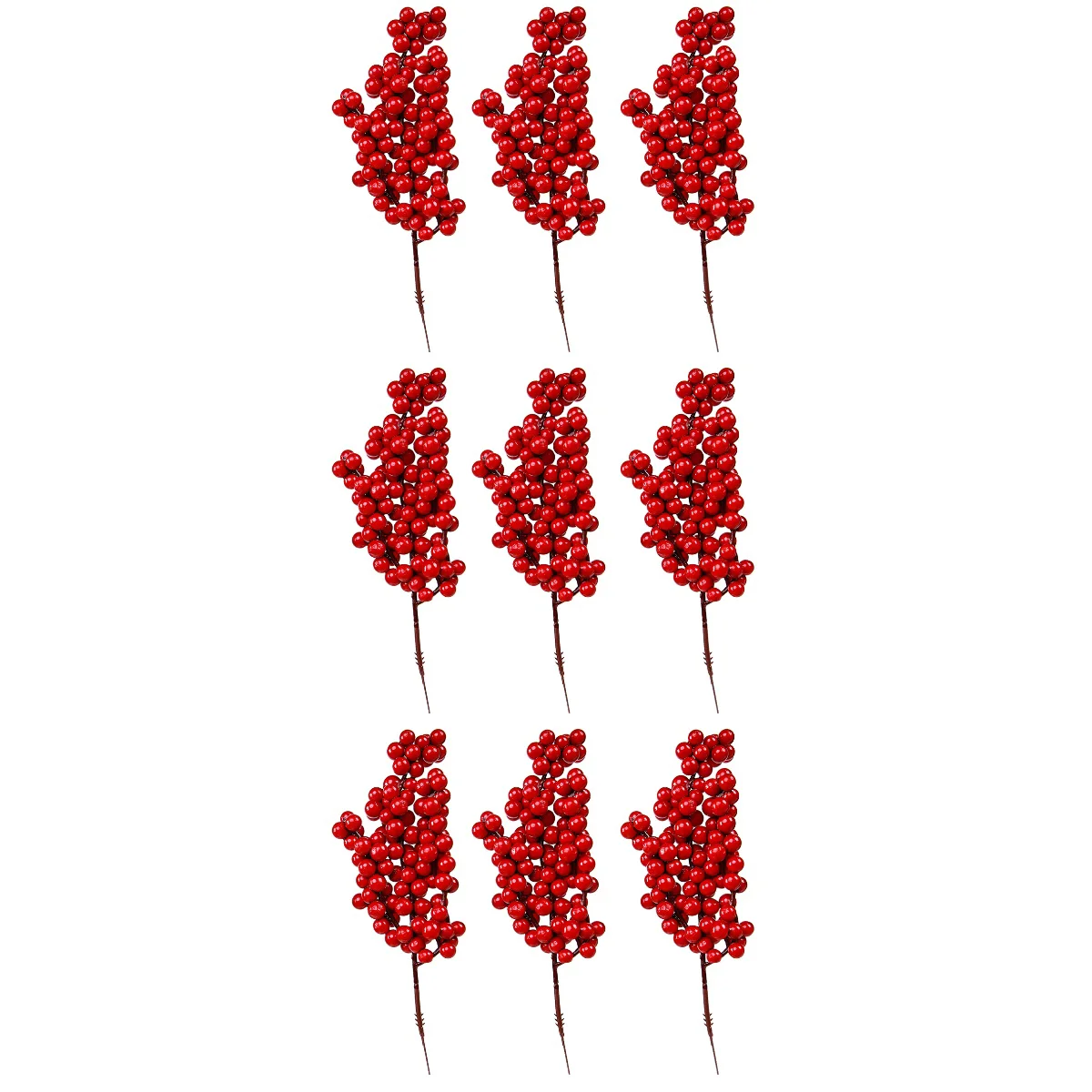 

Berries Berry Christmas Artificial Fake Holly Branches Treestems Wreathornamentsfloral Wirestem Red Flowers Burgundy Faux Picks