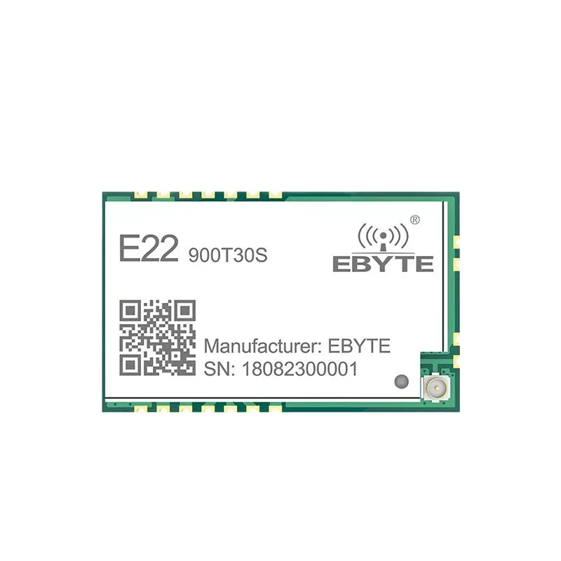 LoRa 868 МГц 915 МГц SX1262 SX1268 30 дБм E22-900T30S-V2.0 SMD UART беспроводной передатчик и приемник 1 Вт дальнего радиуса действия радиочастотный модуль DIY