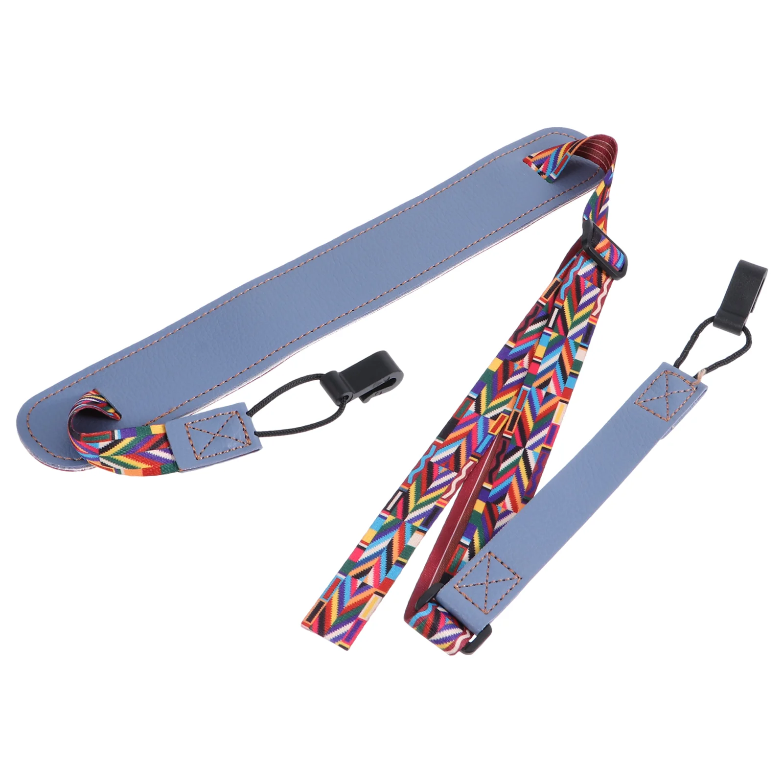 

Harness Strap Drill Ukelele Shoulder Strap PU Bag Strap Waist Belts for Electric Guitar Bass Acoustic Guitar Blue