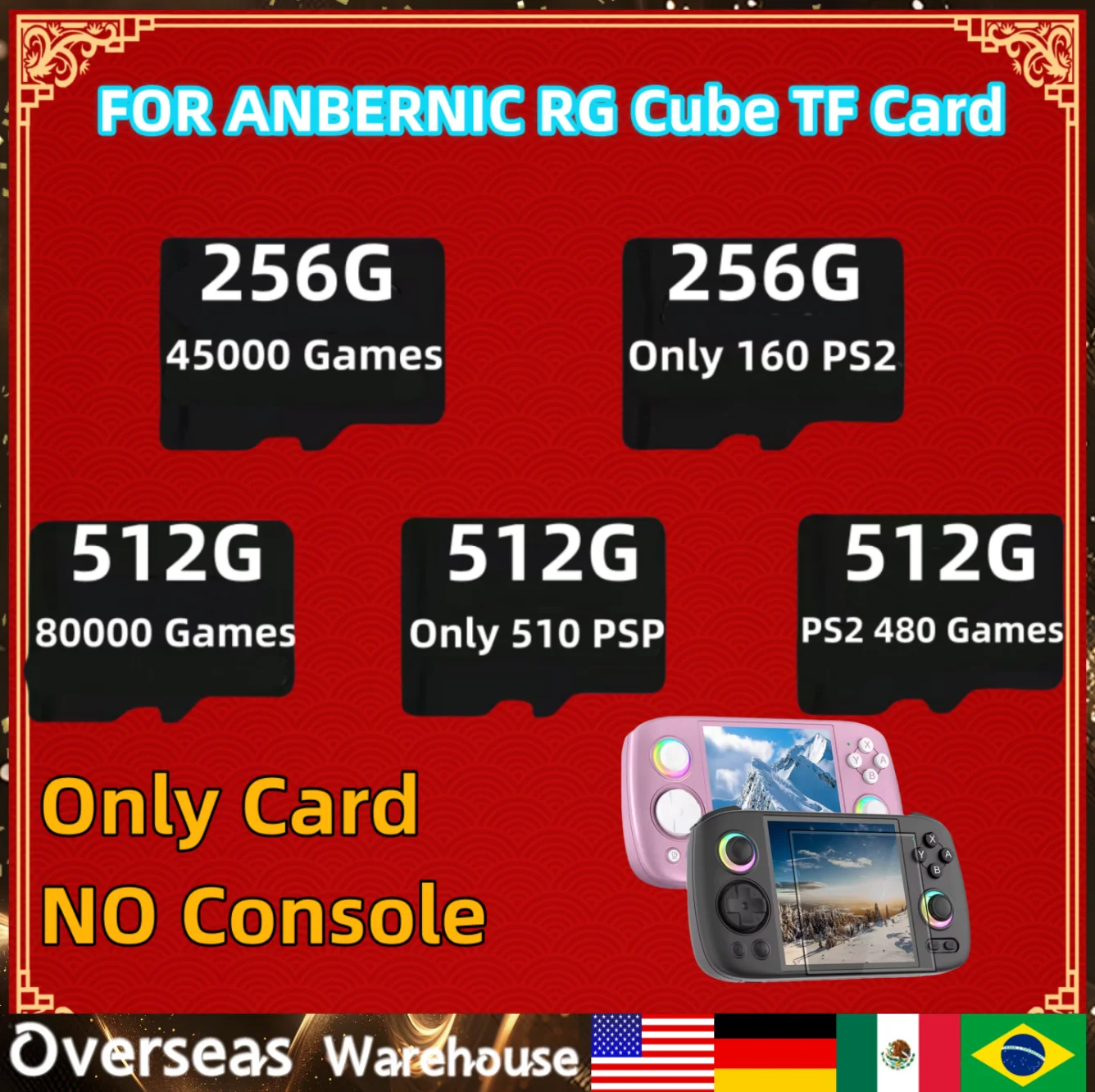 ДЛЯ ANBERNIC RG Cube TF-карта Портативная портативная игровая карта памяти консоль