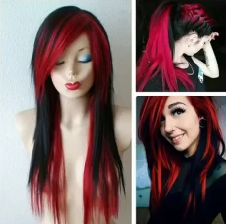 Оптовые подробности о женских ультрапрямых париках черные смешанные