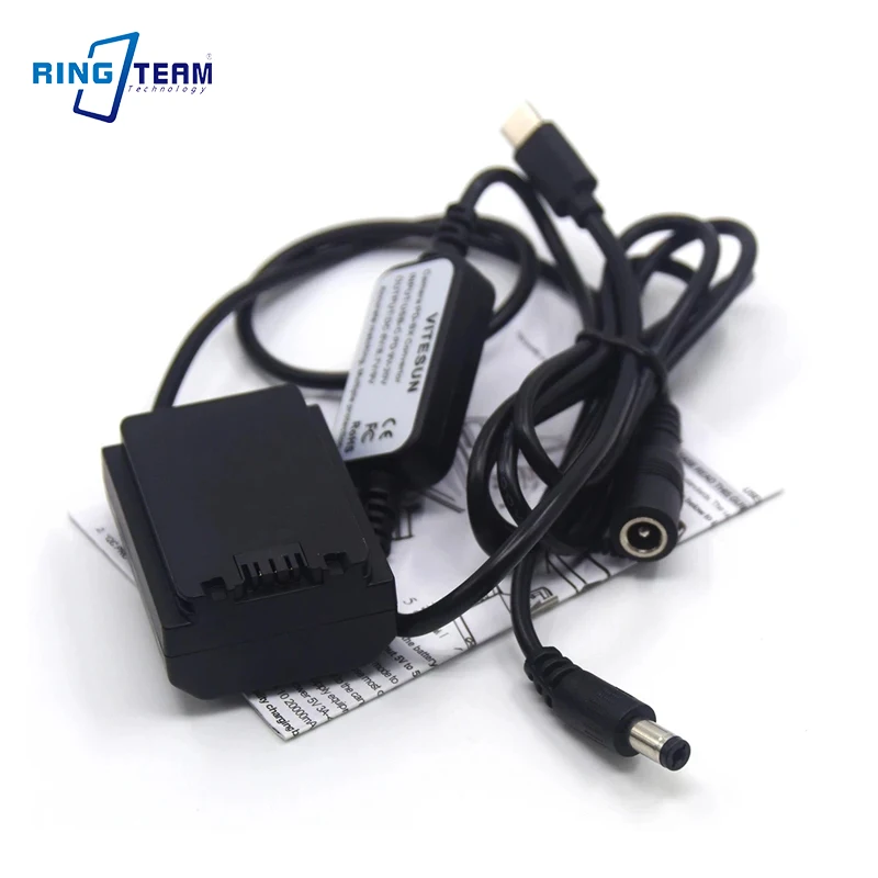 Флуоресцентный аккумулятор USB Type-C PD Кабель-адаптер для Sony A1 A7 A9 A7C A7III A7RIII A7SIII A7RM4