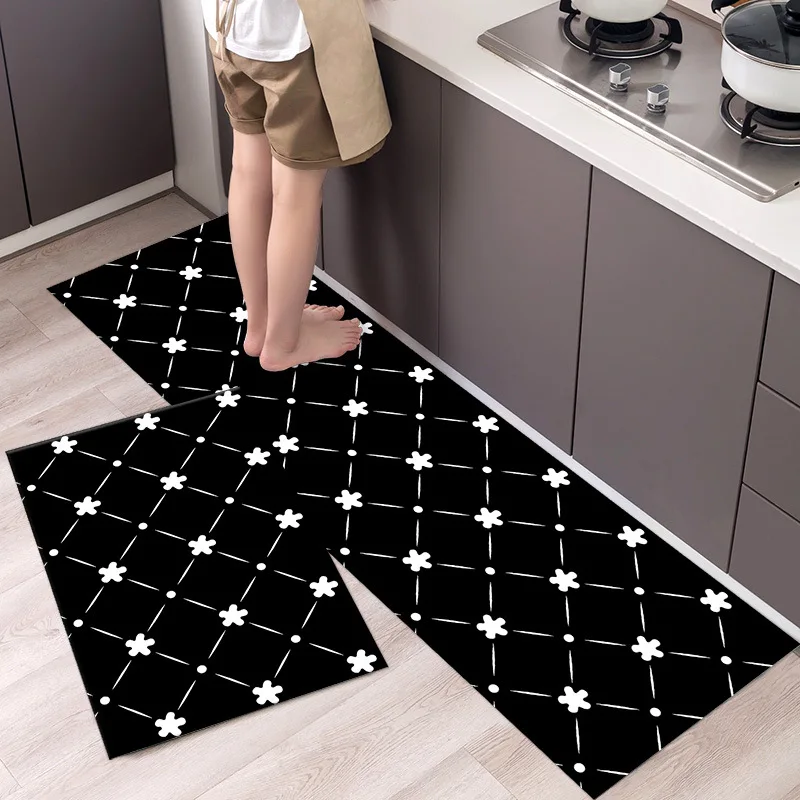 

Absorbwater Anti-slip Long Kitchen Carpets Mats for Floor Bedroom Living Room Bathroom Mat Doormat Rugs Soft Washable Carpets